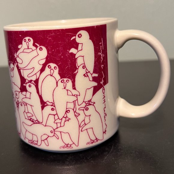 1984 TAYLOR & NG Frolicking Naughty Penguins Mug Nitetime Animates Collection - Picture 4 of 13
